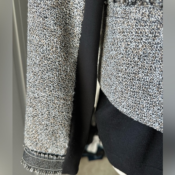 White House Black Market Tweed Fringe Moto Jacket - Picture 5 of 9